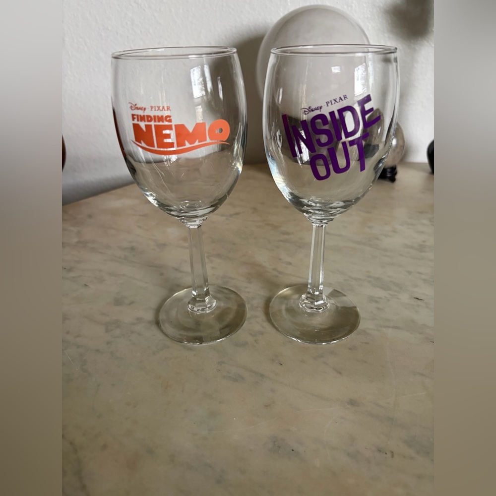 Disney Pixar 10pcs Wine Glass Set Exclusive For Studio Employees